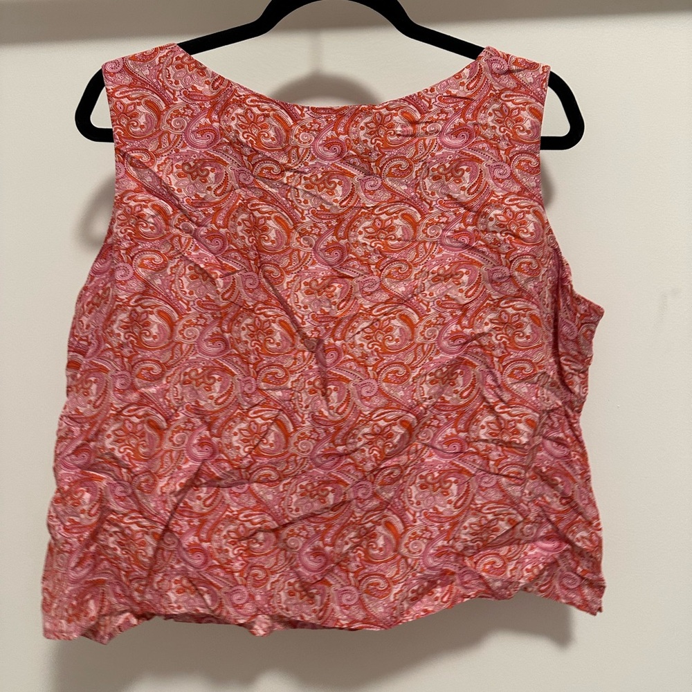 Pink silk blouse